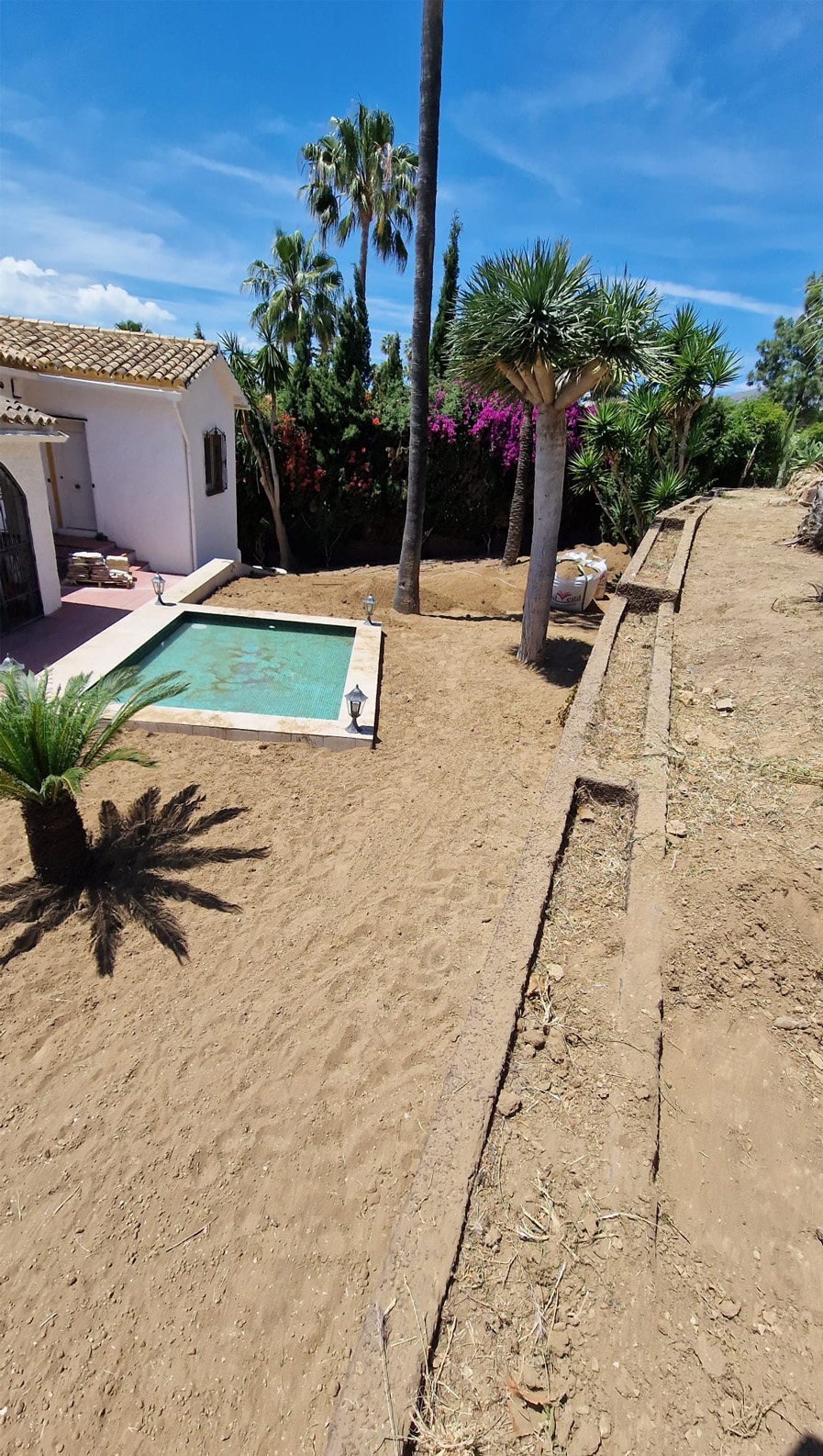 Before shot - English-speaking gardeners Costa del Sol